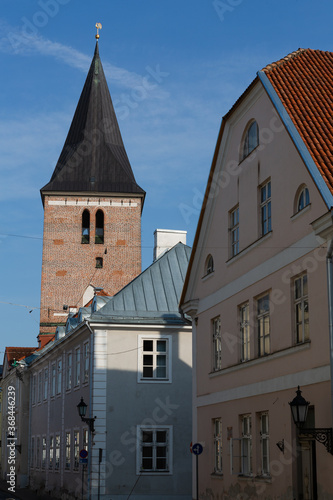 streets and buildings in the Tartu