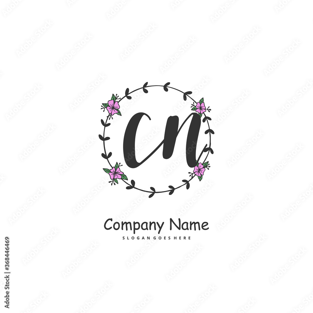 C N CN Initial handwriting and signature logo design with circle. Beautiful design handwritten logo for fashion, team, wedding, luxury logo. C N CN Initial handwriting and signature logo design with circle. Beautiful design handwritten logo for fashion, team, wedding, luxury logo.