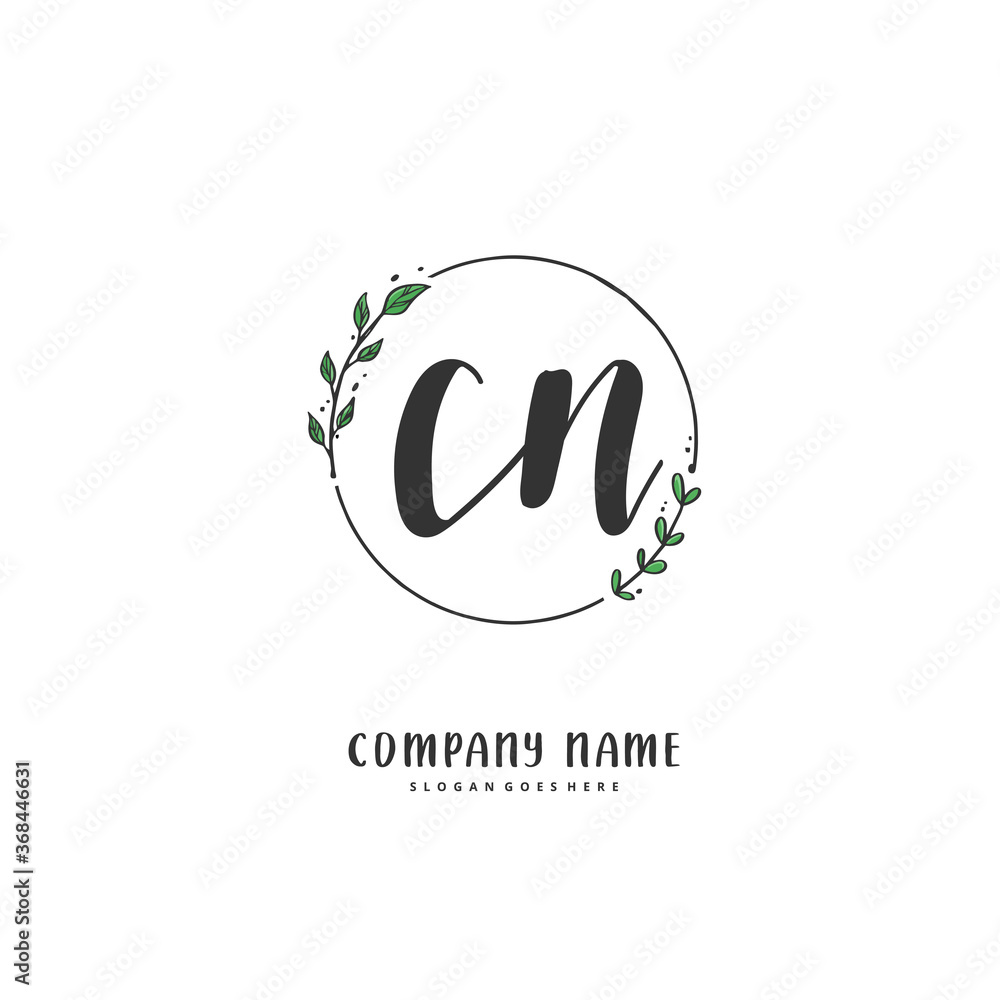 C N CN Initial handwriting and signature logo design with circle. Beautiful design handwritten logo for fashion, team, wedding, luxury logo. C N CN Initial handwriting and signature logo design with circle. Beautiful design handwritten logo for fashion, team, wedding, luxury logo.