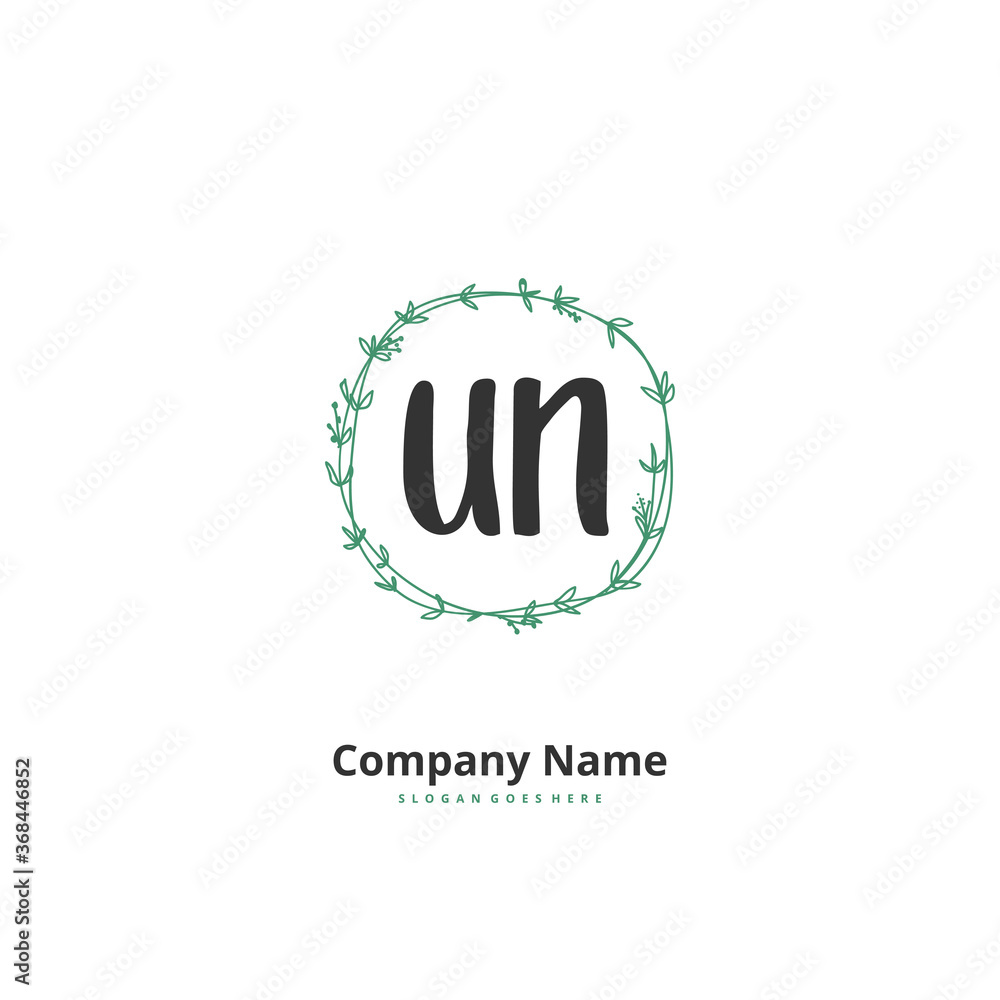 U N UN Initial handwriting and signature logo design with circle. Beautiful design handwritten logo for fashion, team, wedding, luxury logo. U N UN Initial handwriting and signature logo design with circle. Beautiful design handwritten logo for fashion, team, wedding, luxury logo.