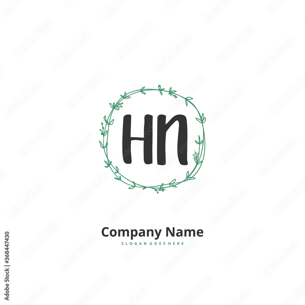 H N HN Initial handwriting and signature logo design with circle. Beautiful design handwritten logo for fashion, team, wedding, luxury logo. H N HN Initial handwriting and signature logo design with circle. Beautiful design handwritten logo for fashion, team, wedding, luxury logo.