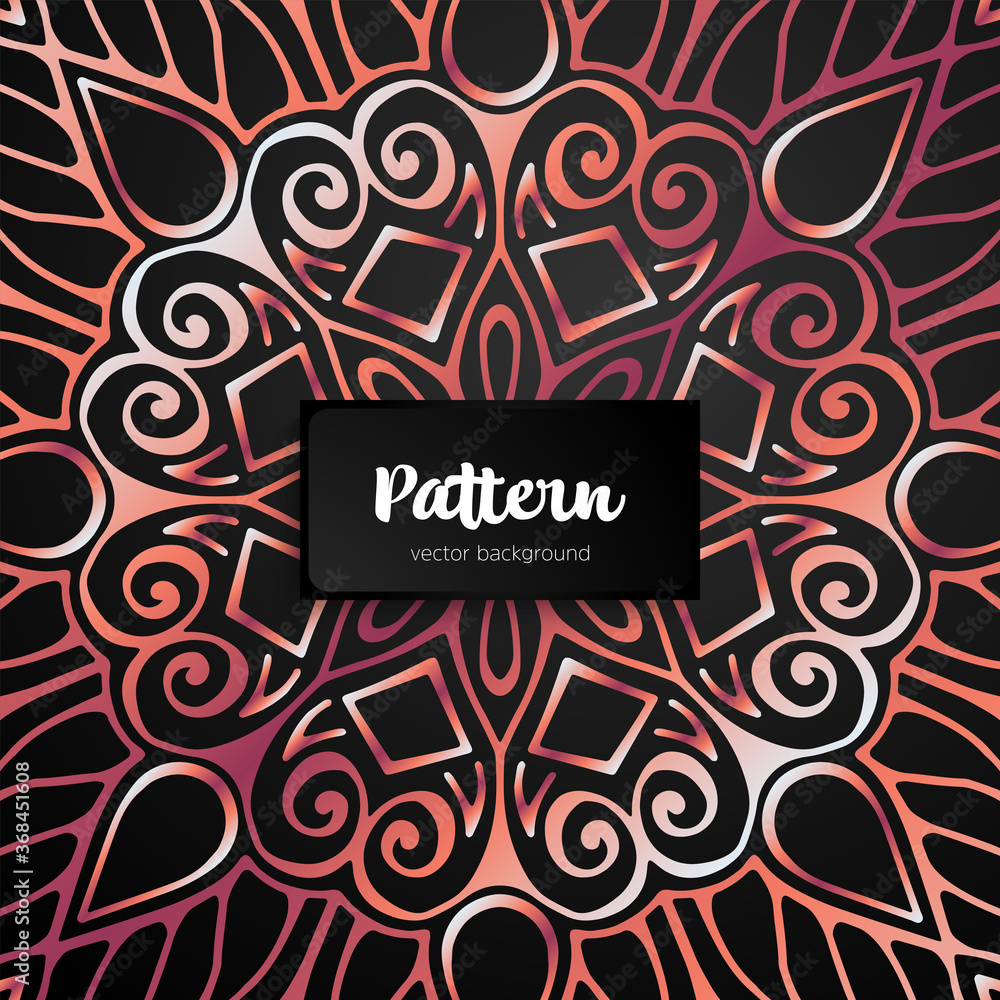 Vector ornamental mandala inspired ethnic art Vector ornamental mandala inspired ethnic art