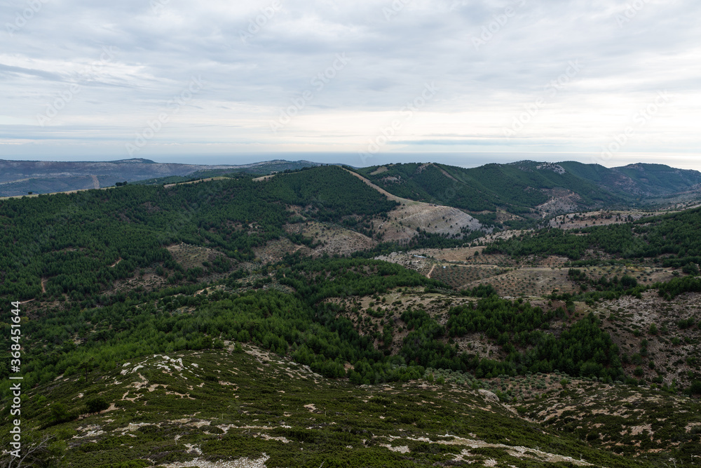 Fototapeta premium Oldest village in Thassos island Greece Kastro