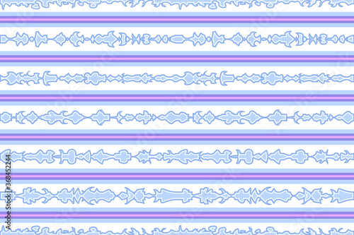 Billede på lærred The patterned stripes which formed by the combining of 2 freeform wavy lines, create interesting patterns with the harmonize colors