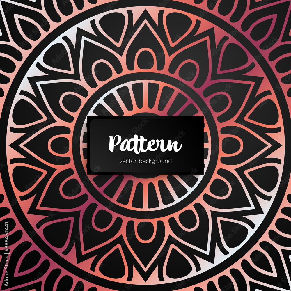 Vector ornamental mandala inspired ethnic art Vector ornamental mandala inspired ethnic art