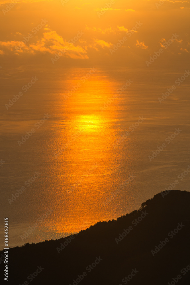 Fototapeta premium views from Thassos mountain Ipsarion