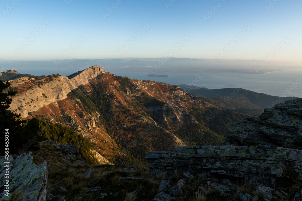 Obraz premium views from Thassos mountain ipsarion