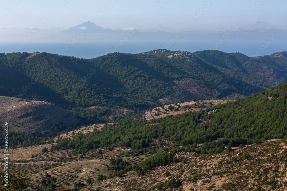Fototapeta premium Oldest village in Thassos island Greece Kastro