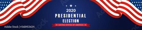 Vector background for US presidential election 2020