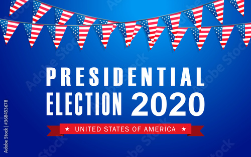 Vector background for US presidential election 2020