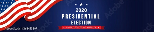 Vector background for US presidential election 2020