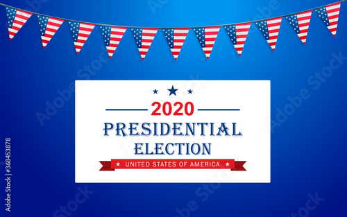Vector background for US presidential election 2020