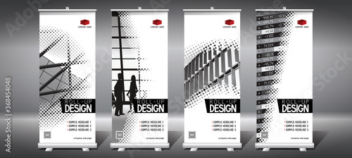 Roll-up templates (85x200 cm) - modern office buildings