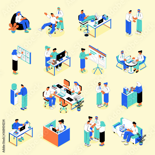 Business People Isometric Set 