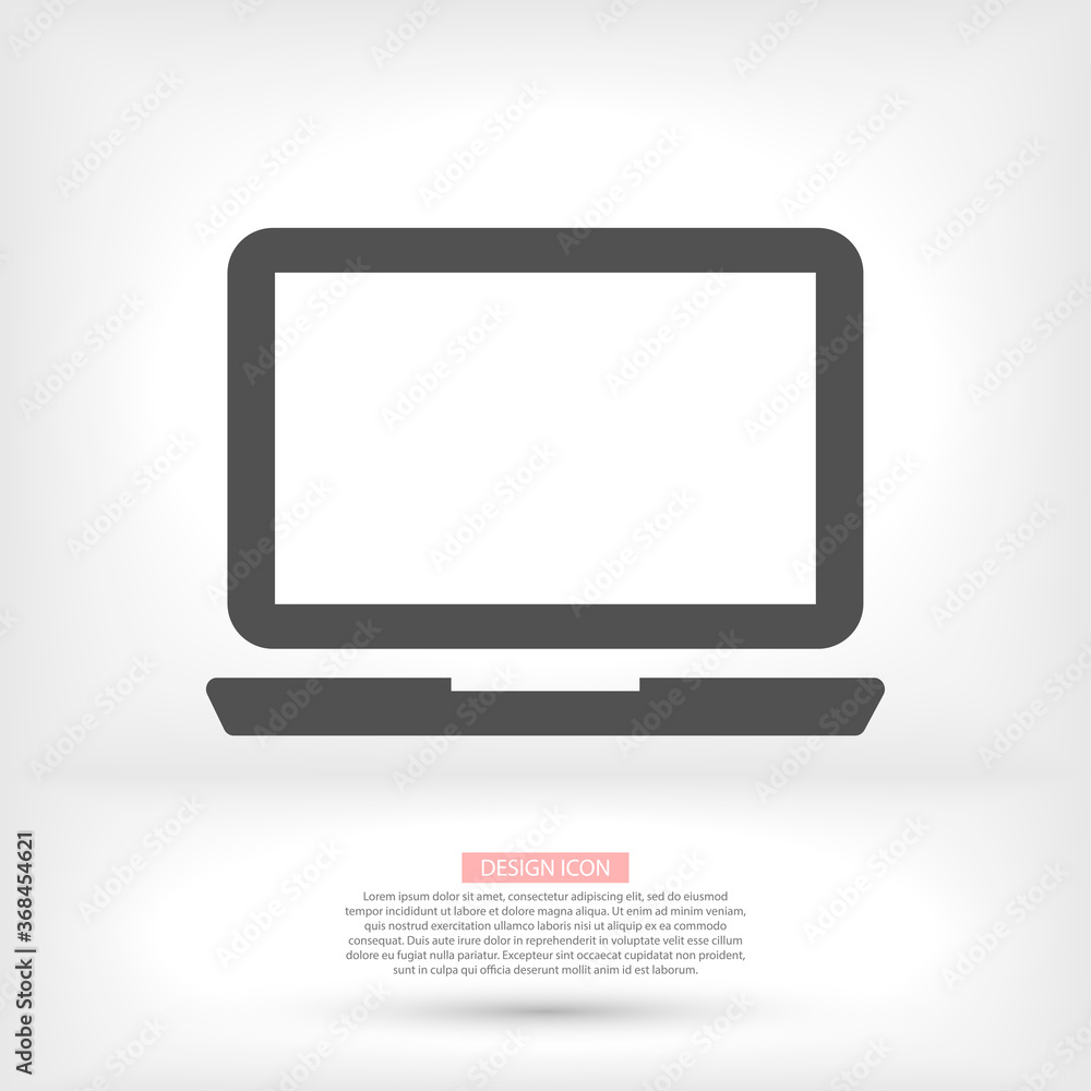 laptop vector icon. lorem ipsum 10 EPS Design laptop vector icon. lorem ipsum 10 EPS Design