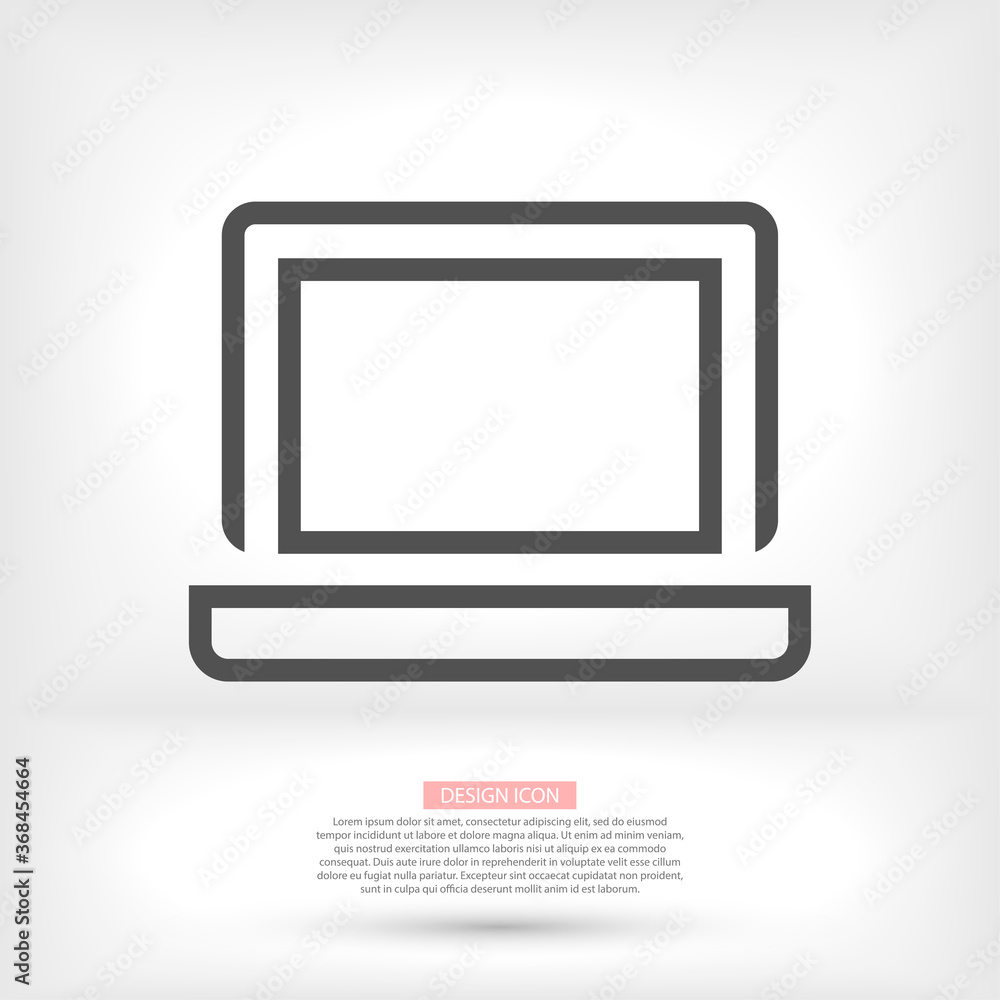 laptop vector icon. lorem ipsum 10 EPS Design laptop vector icon. lorem ipsum 10 EPS Design