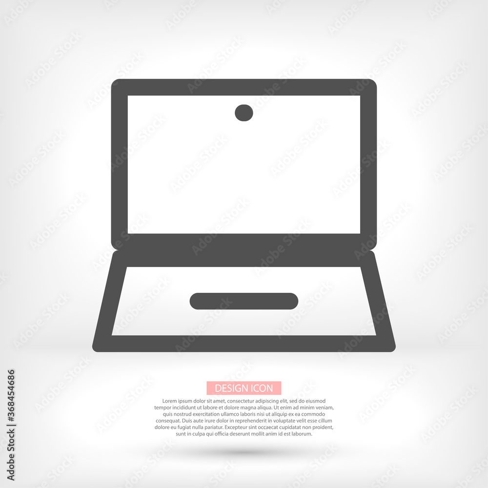 laptop vector icon. lorem ipsum 10 EPS Design laptop vector icon. lorem ipsum 10 EPS Design