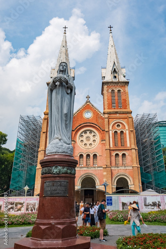 Notre-Dame Cathedral Basilica of Saigon in Vietnam