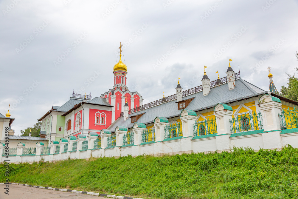 Exterior of the Temple complex. Pavlovskaya Sloboda, Russia