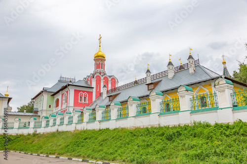 Exterior of the Temple complex. Pavlovskaya Sloboda, Russia