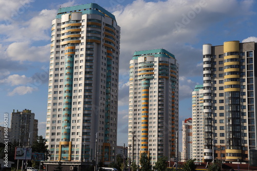 eastern european residential buildings view