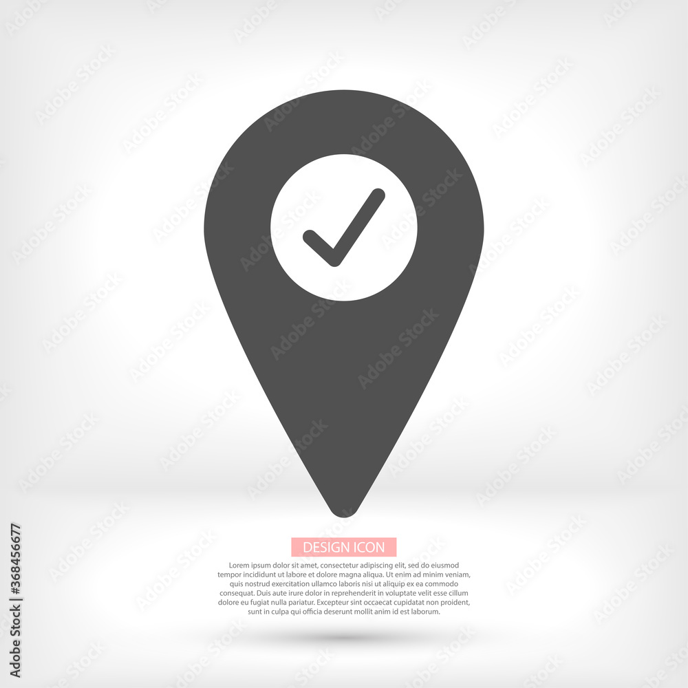 Map localization icon. lorem ipsum Flat Design JPG