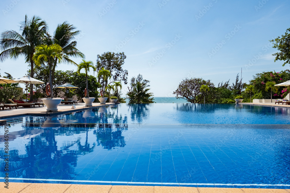Swimming Pool in Tropical resort in Phan Thiet, Vietnam