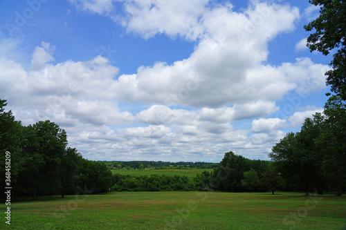 View of the Monmouth Battlefield State Park, home of the Battle of Monmouth during the American Revolutionary War in New Jersey, United States