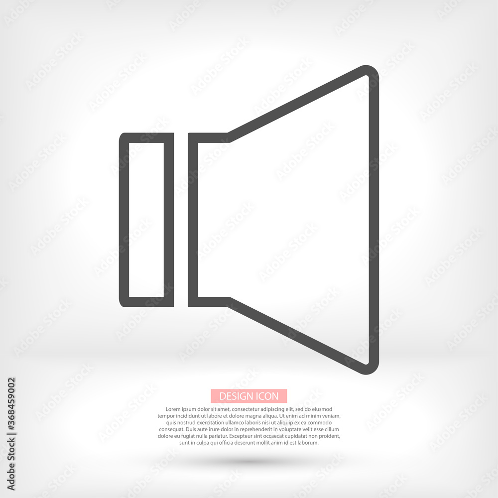 Sound icon vector. lorem ipsum Flat Design JPG Sound icon vector. lorem ipsum Flat Design JPG