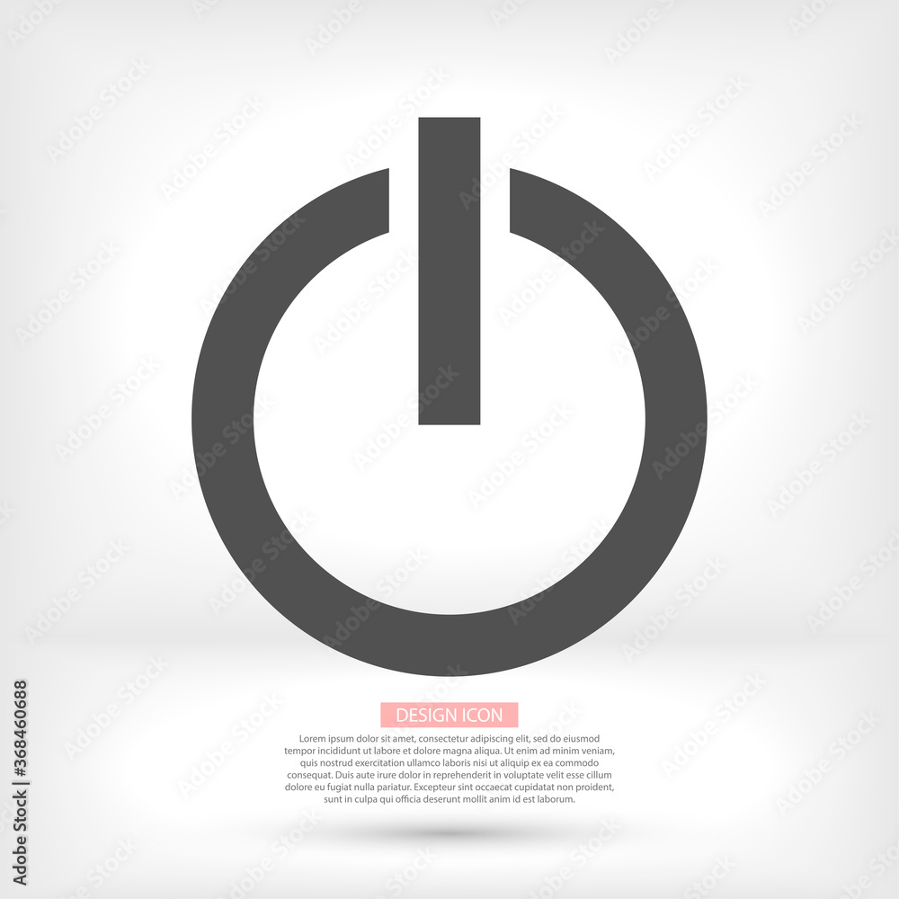 power off icon vector. lorem ipsum Flat Design JPG power off icon vector. lorem ipsum Flat Design JPG