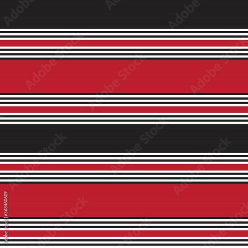 Red Stripe seamless pattern background in horizontal style