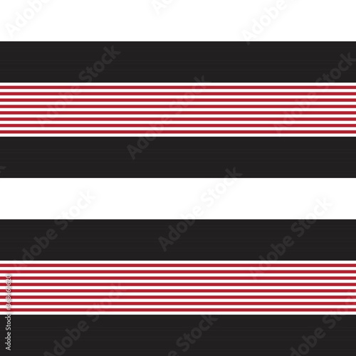 Red Stripe seamless pattern background in horizontal style