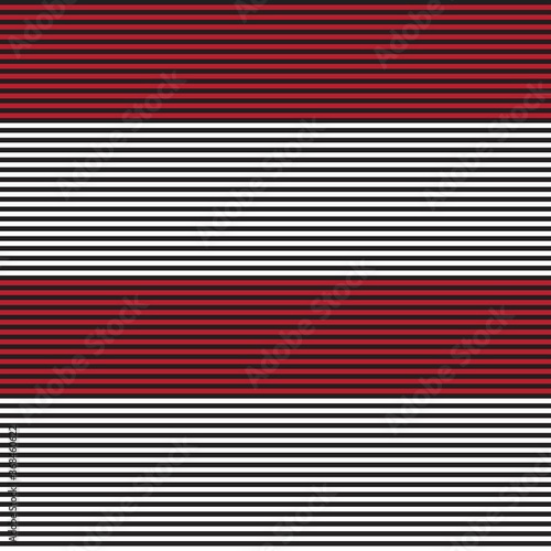 Red Stripe seamless pattern background in horizontal style