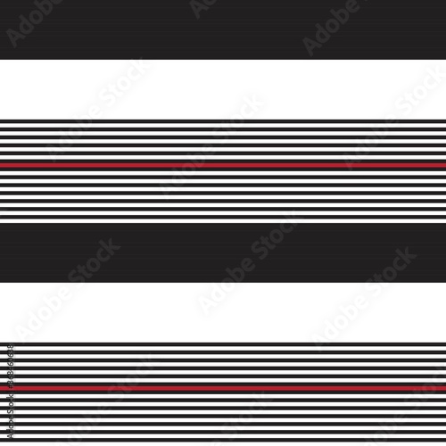 Red Stripe seamless pattern background in horizontal style