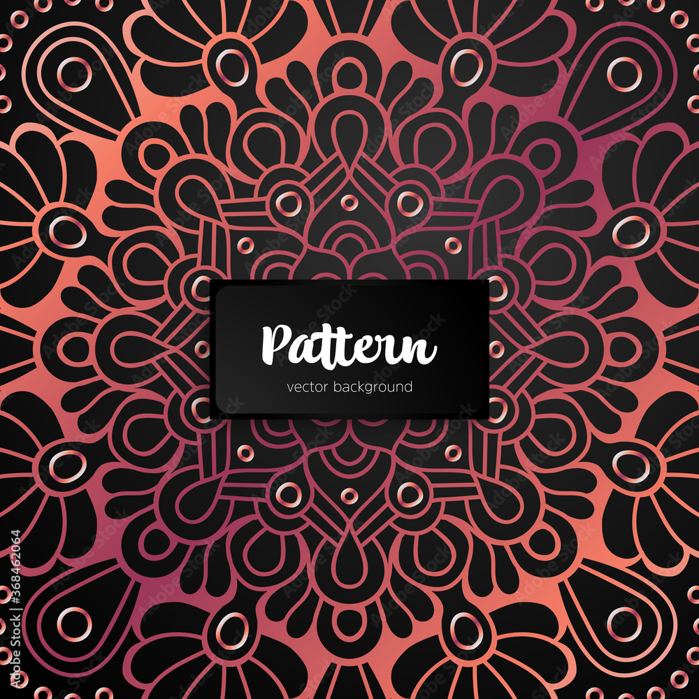 Vector ornamental mandala inspired ethnic art Vector ornamental mandala inspired ethnic art