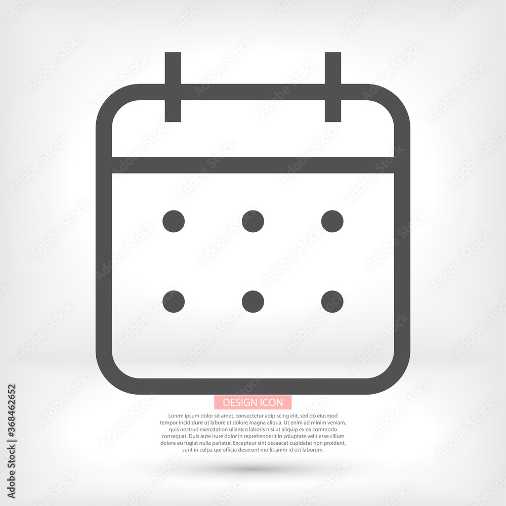 calendar 10 eps bond icon design vector graphics