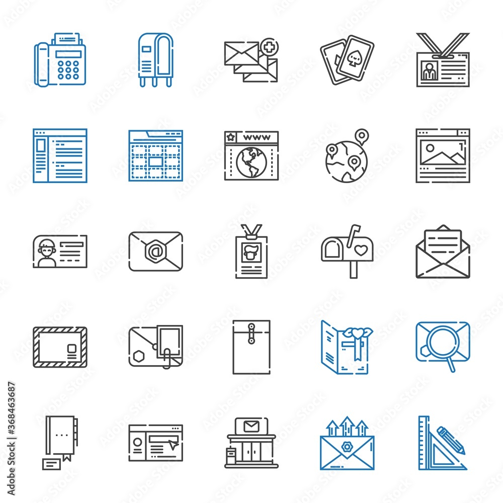 address icons set address icons set
