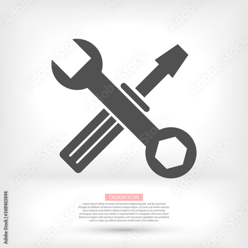 Tools Icon in trendy flat style isolated on background. Design, logo, application, user interface. Vector illustration