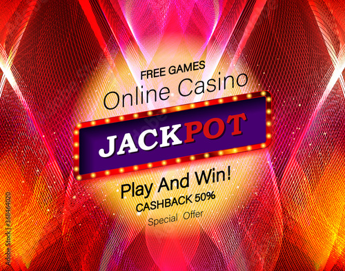 Jackpot advertisement template.