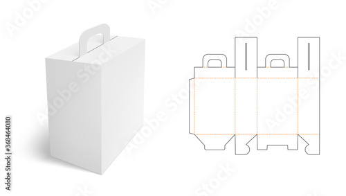 White Clear Folding Carton Box With Diecut