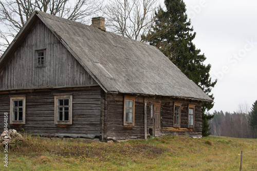 Old wooden traditional house in latvia © EriksZ