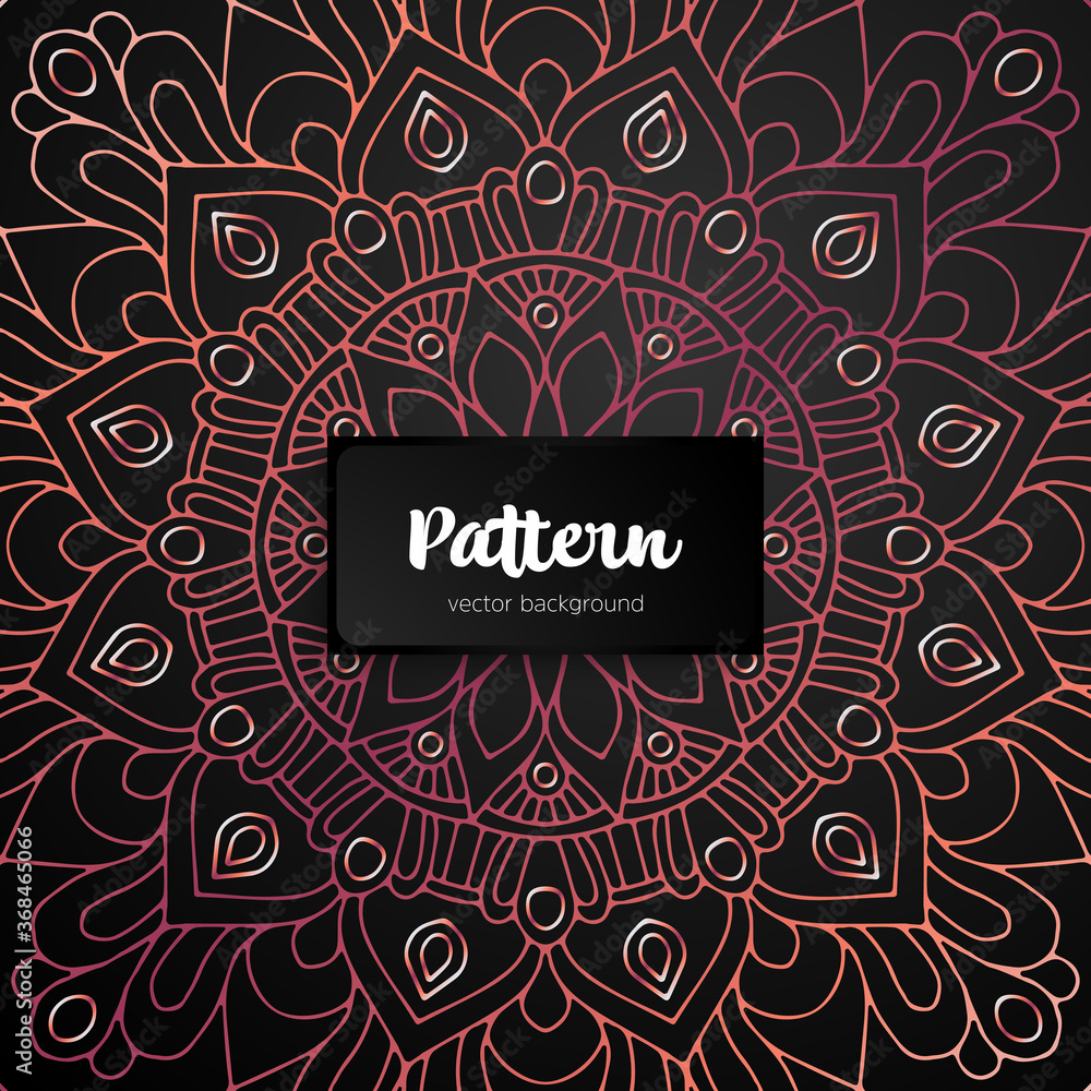 Vector ornamental mandala inspired ethnic art Vector ornamental mandala inspired ethnic art