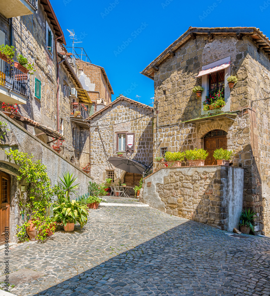Castelnuovo di Porto, small and beautiful village in the province of Rome, Lazio, Italy.