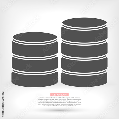 Flat long fabric icons vector computer image vector icons of server icons, vector illustration cloud server icons vector