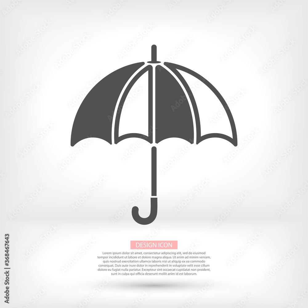 Black Classic elegant vector icon opened umbrella vector icon isolated on white background.vector icon Rain protection symbol. vector icon Illustration Black Classic elegant vector icon opened umbrella vector icon isolated on white background.vector icon Rain protection symbol. vector icon Illustration