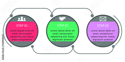 3 tab info-graphic