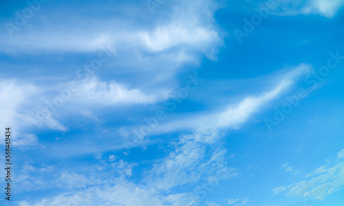 Fototapeta Naklejka Na Ścianę i Meble -  blue sky with beautiful natural white clouds	