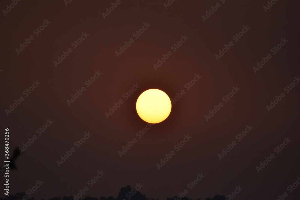 Beautiful picture of sunset from uttarakhand