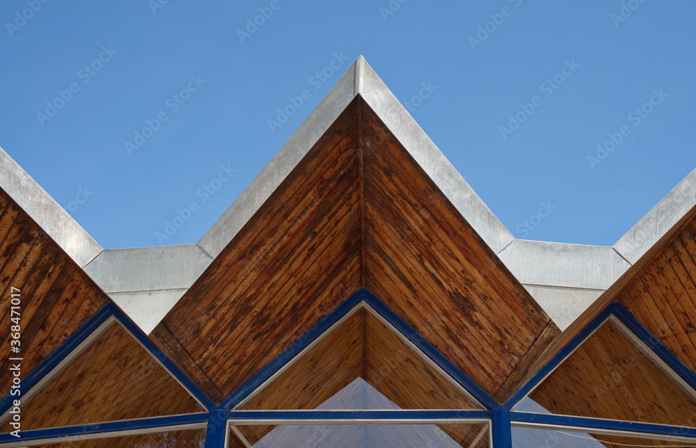 Dreiecke einer Dachkonstruktion in Heringsdorf Dreiecke einer Dachkonstruktion in Heringsdorf