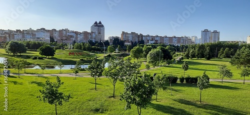 morning views of Minsk city suburb